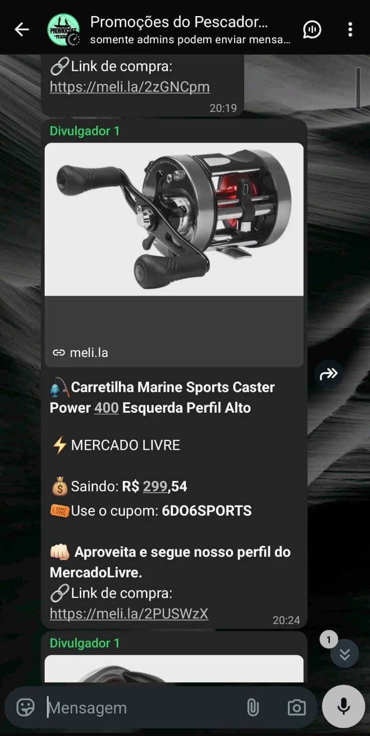 Carretilha Marine Sports Caster Power 400 — R$ 299,54